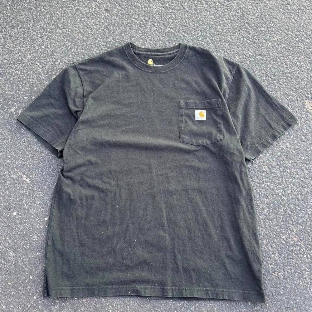 Carhartt Black Pocket T Shirt Original Fit Size Large